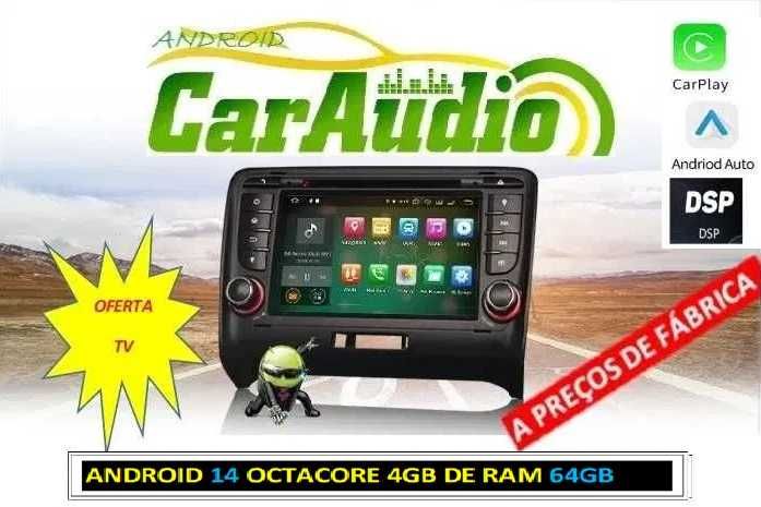 Auto-rádio 2 din android 14 para AUDI TT MK2 2006/2014
