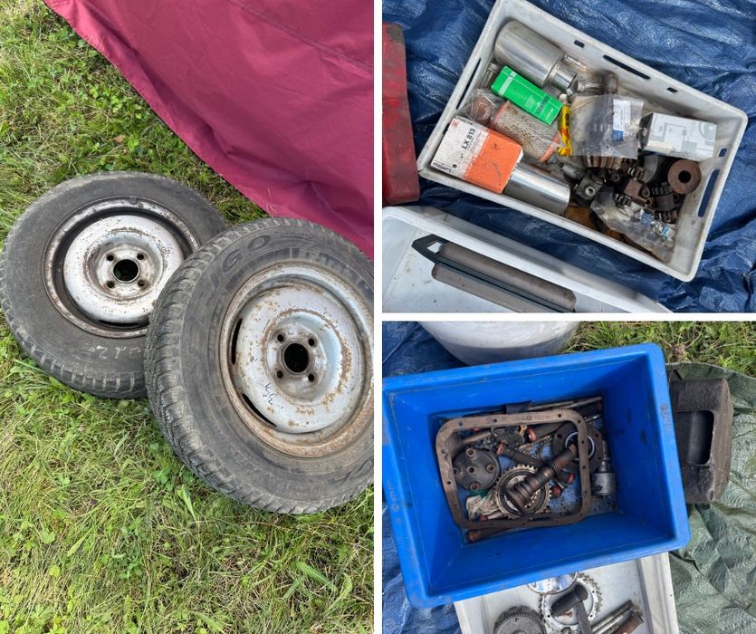 Duży Zestaw czesci Jawa, Simson, Komar, Fiat 126p 125p