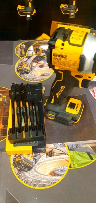 DCF850N Шурупокрут+пера Dewalt ударний акум.DeWALT 3р.гар.