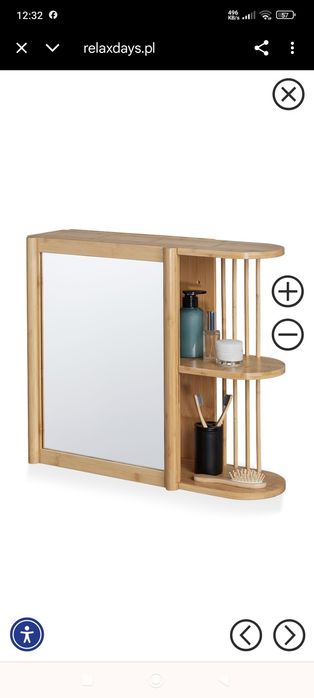 Szafka łazienkowa z lustrem