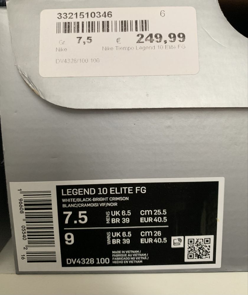 Буци Nike Tiempo Legend 10 Elite FG