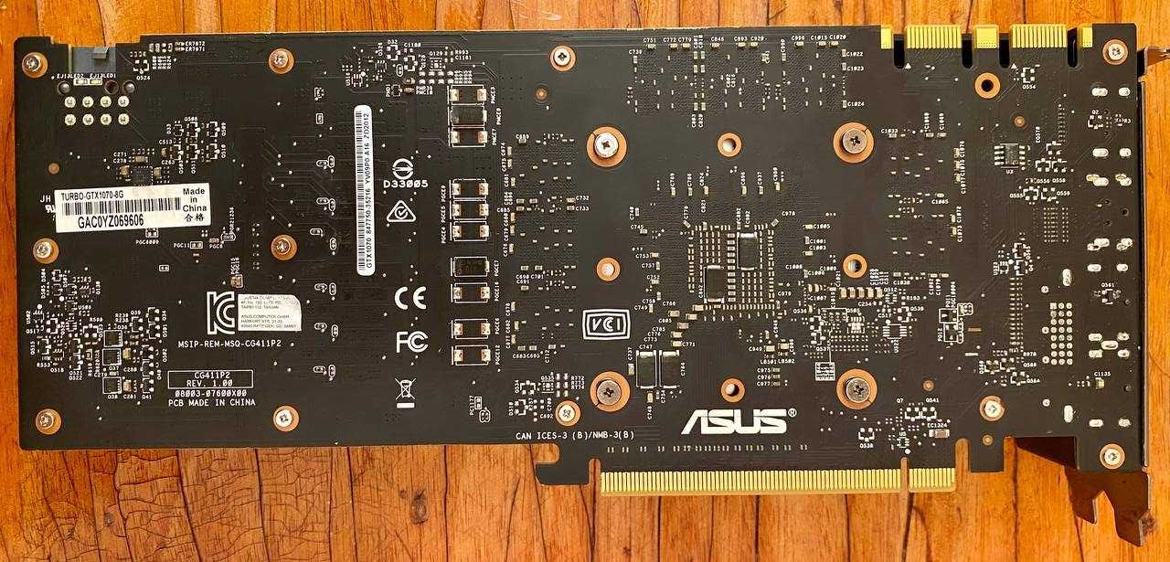 Ігрова Відеокарта Asus GeForce GTX 1070 TURBO 8GB