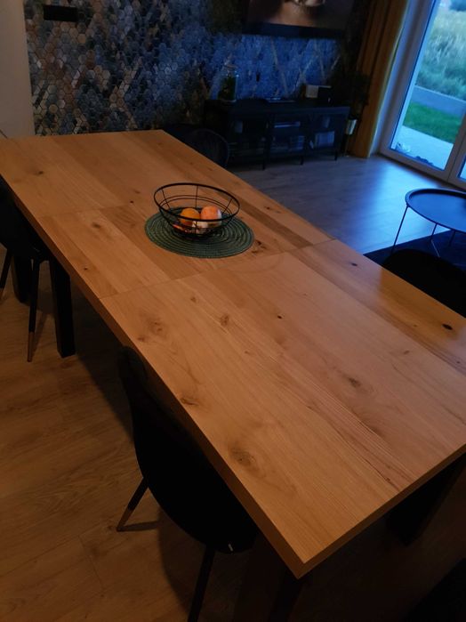 Stół prostokątny 160x90 cm, trzy dodatkowe wkładki!