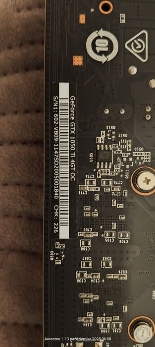 MSI GeForce GTX 1050 Ti 4GT OC