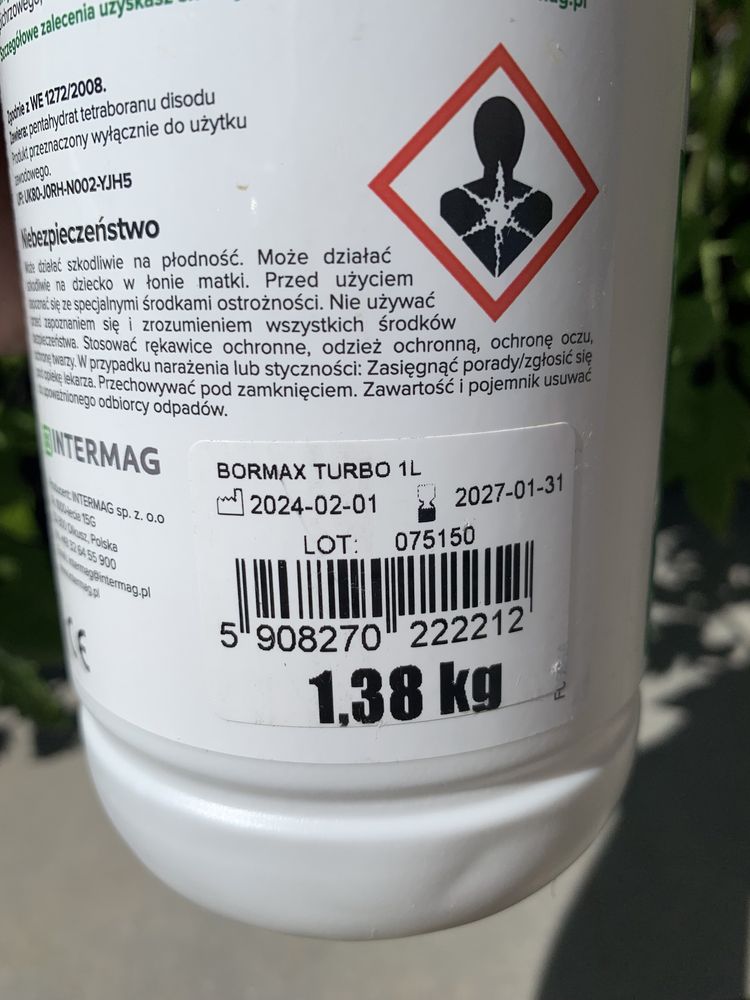 Nawóz BORMAX TURBO 50ml(opakowanie zastępcze)