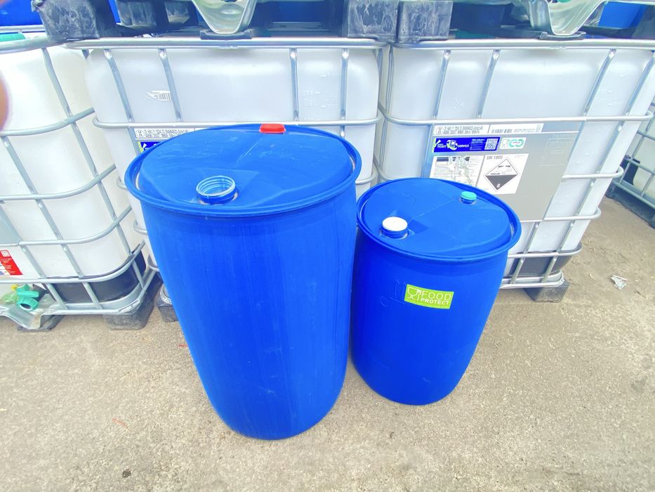 Бочка харчова тара, ємність пластикова б/в 100л( під дві корки, проб)