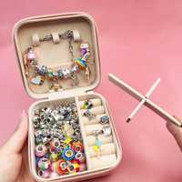 Zestaw do robienia biżuteriiI bransoletek diy charms beads