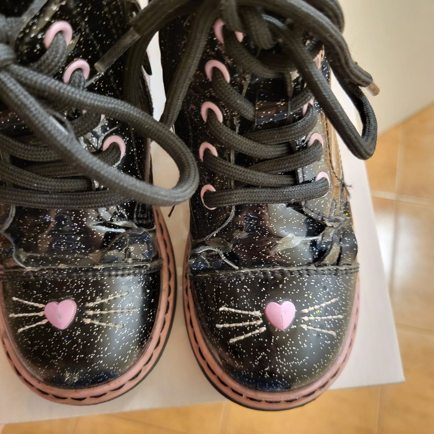 Buty zimowe  kozaki trzewiki  botki dla dziewczynki r 25