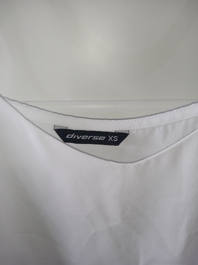 Wiosna lato Diverse XS 34 Basic koszulka na ramiączkach biala eleganck