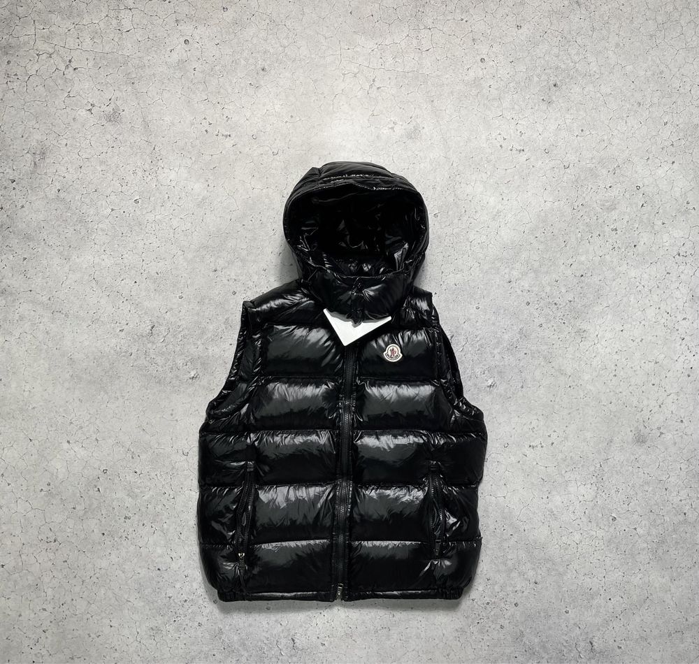 Новая Дутая Жилетка Moncler Luxury Черная Итальянская Down
