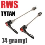 Tytan! RWS zaciski 135 100 mm szpilki piast kół koła zacisk qr