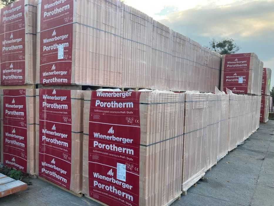 Wienerberger Porotherm 25 P+W klasa 15 PROFI Cegła DRYFIX Najtaniej