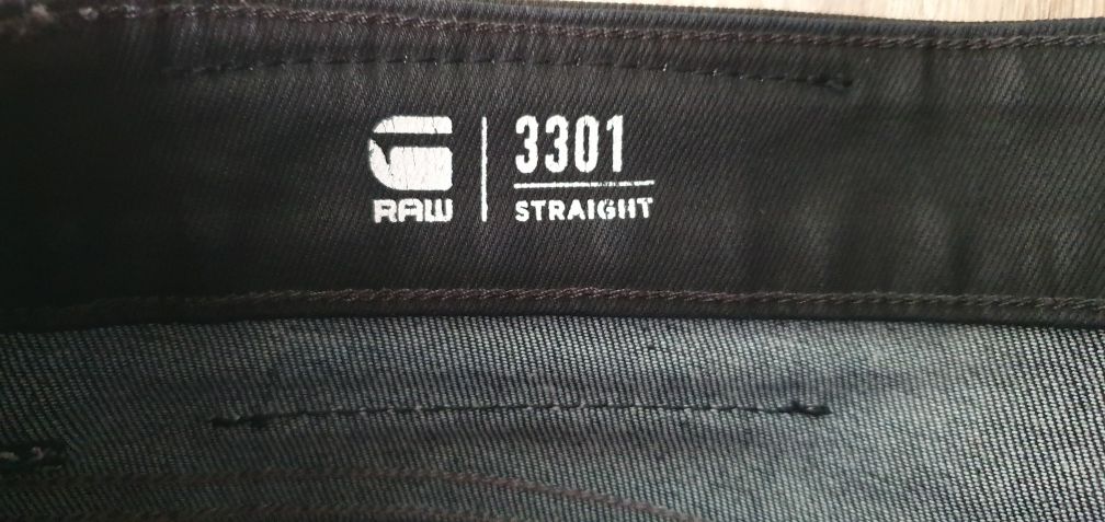 G Star Raw spodnie męskie woskowane  rozmiar W38 LL34 wymiary na foto