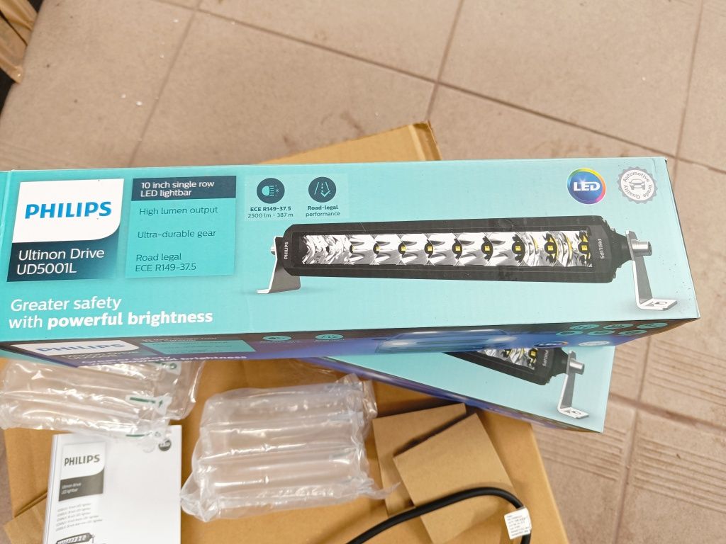 Lightbar LED halogen z homologacja Philips UD5001L 387m zasieg