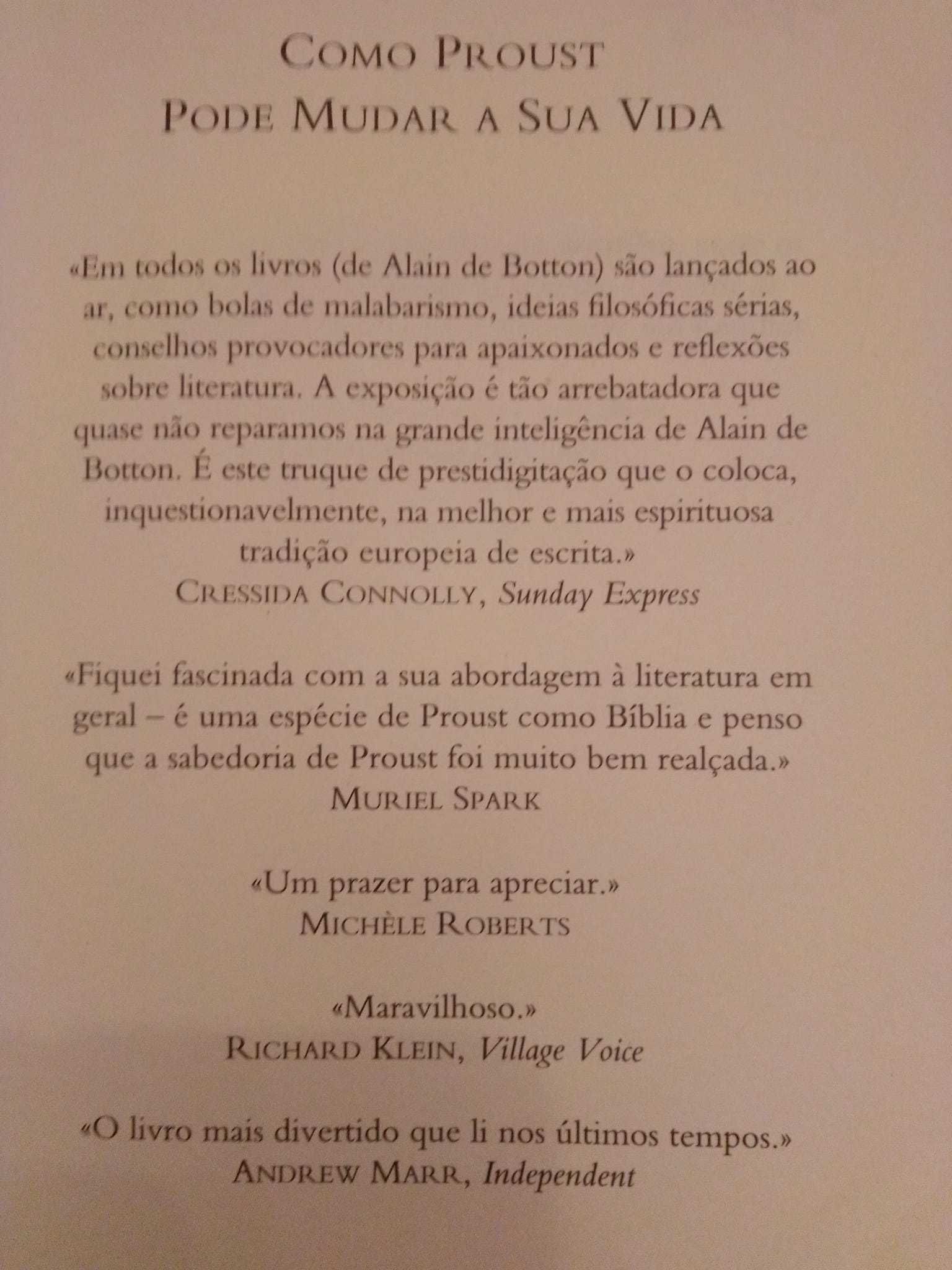 Livro " Como Proust pode mudar sua vida"