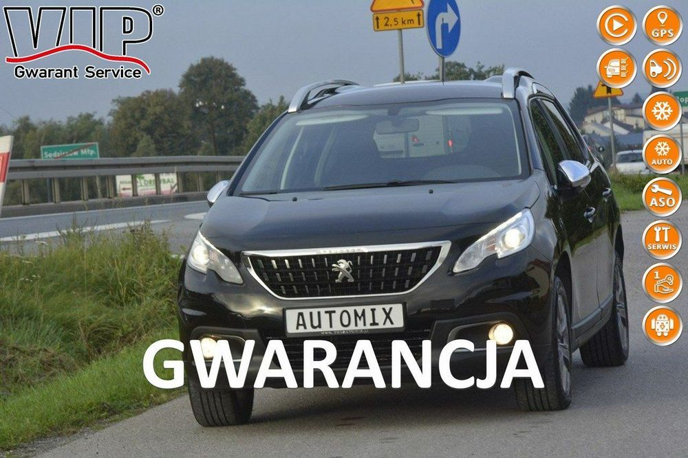 Peugeot 2008 1.2 doinwestowany gwarancja przebiegu nawi Android Auto Car Play