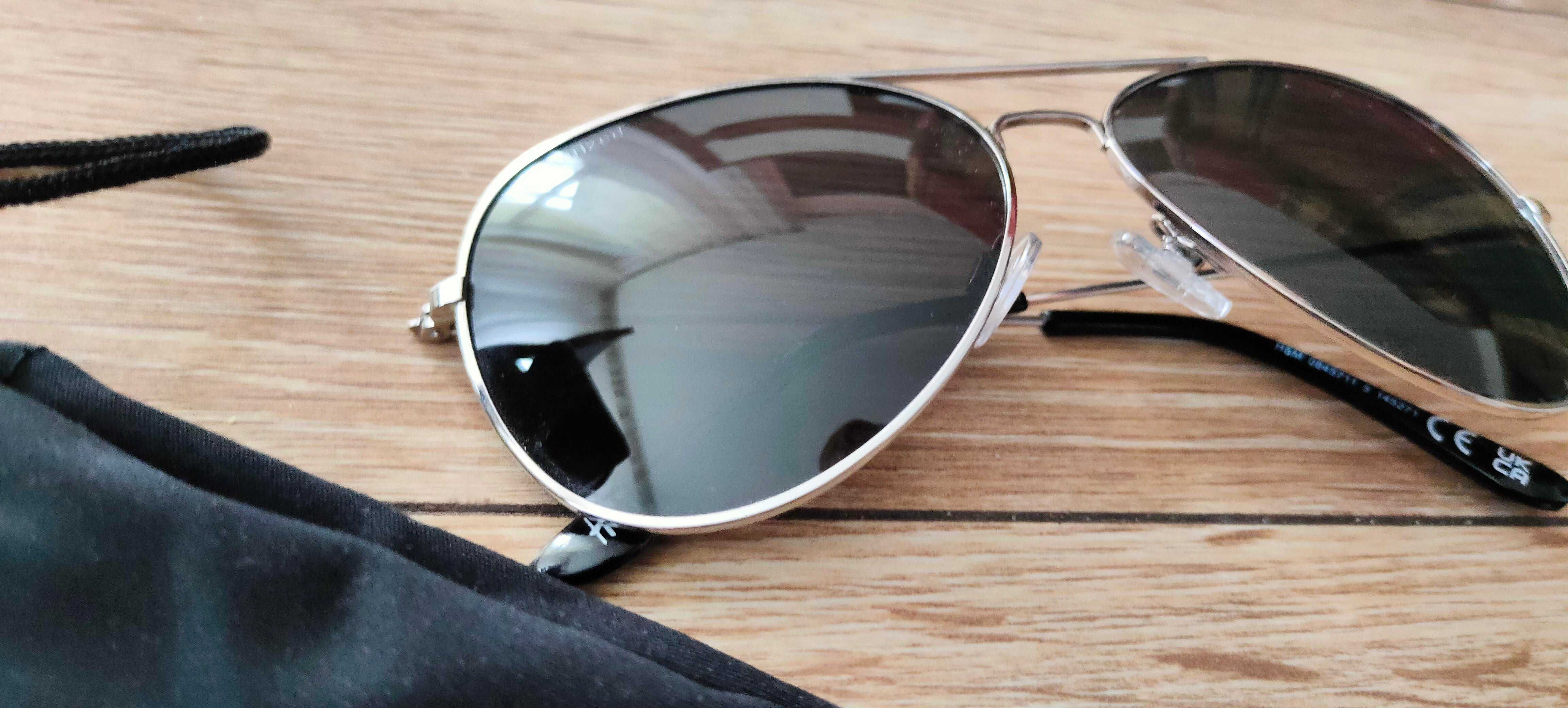 Okulary przeciwsłoneczne awiatory H&M z polaryzacją