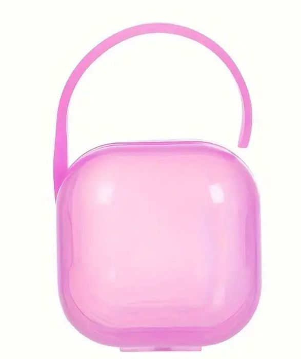 Caixa Porta-Chupetas Rosa NOVA
