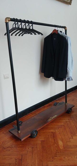 Екслюзивна! Стійка для одягу в стилі "LOFT" (2шт) З антикаарних дверей