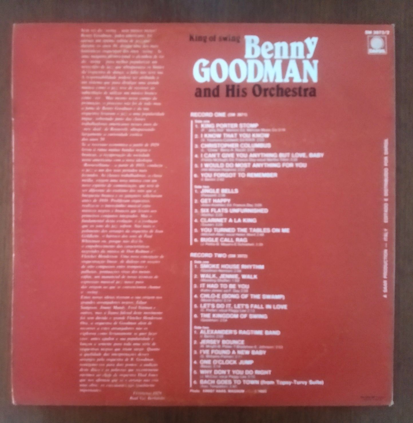 Benny Goodman disco de vinil "King Of Swing"