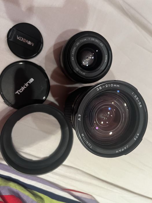 Obiektyw Minolta i Tokina Sony A-mount