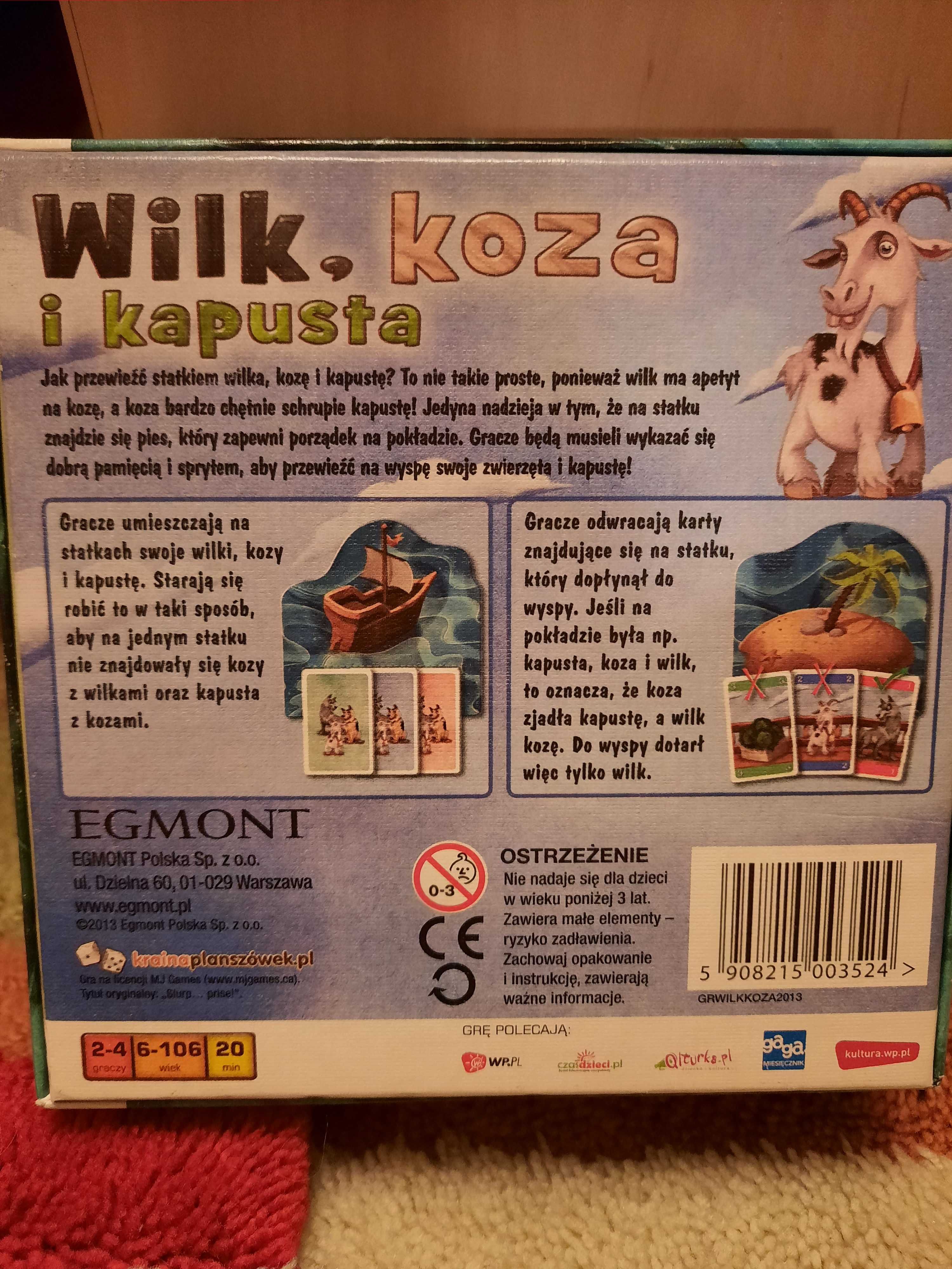 Gra Wilk, koza i kapusta Egmont