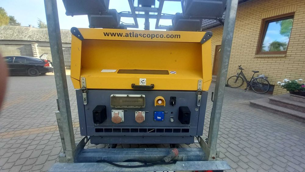 agregat prądotwórczy generator maszt atlas copco qax 20