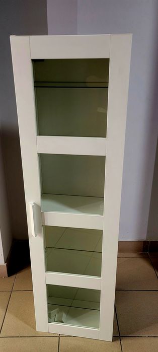 IKEA Brimnes wisząca szafka otwierana, elegancka, biała