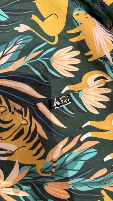 Worek do siedzenia Yellow Tipi bardzo duży 80x115 cm, 100% bawełna