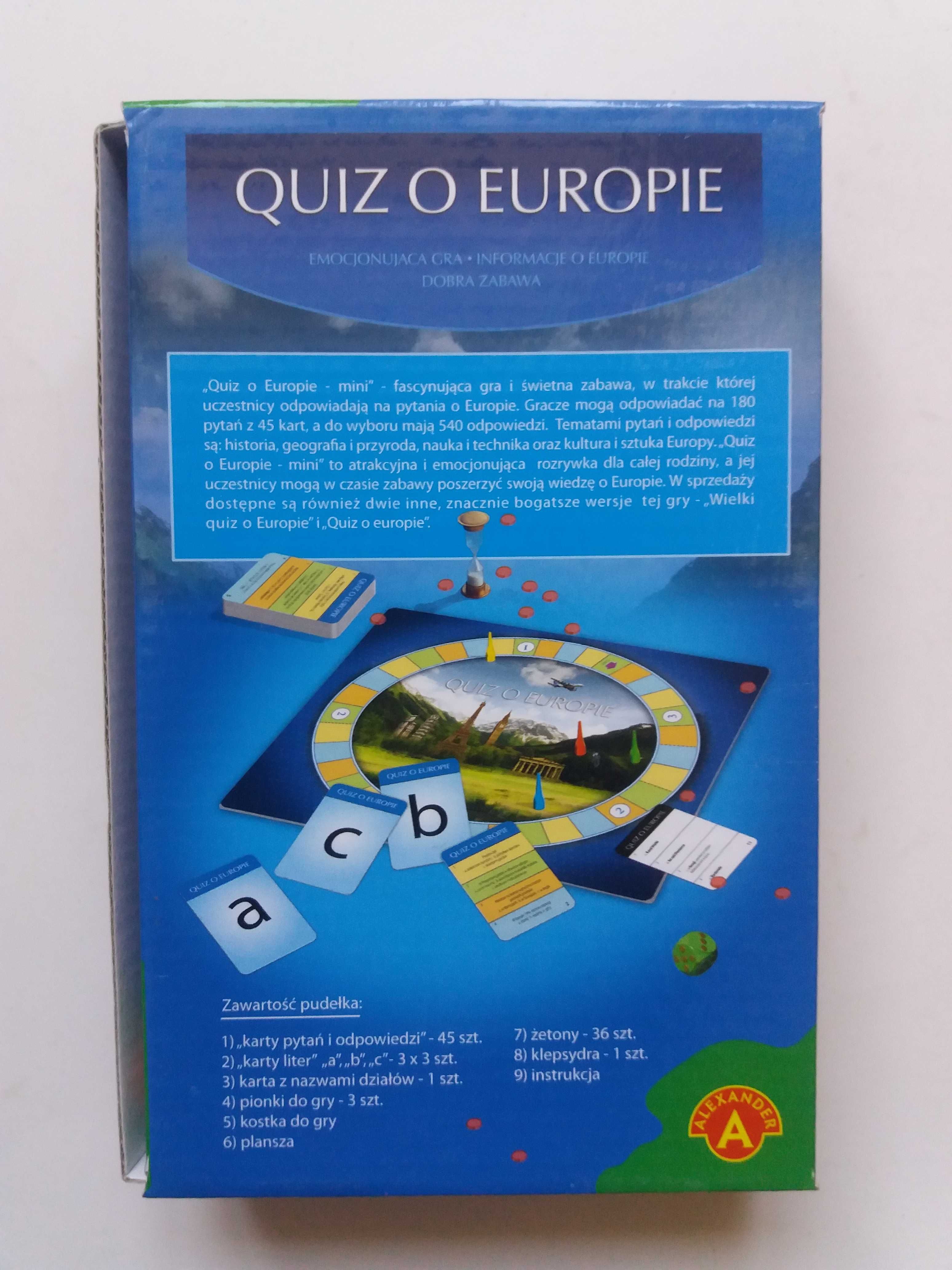 ALEXANDER Quiz o Europie Gra planszowa stan jak nowa