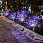Lampki solarne wbijane LED dmuchawiec, fajerwerki 420 LED
