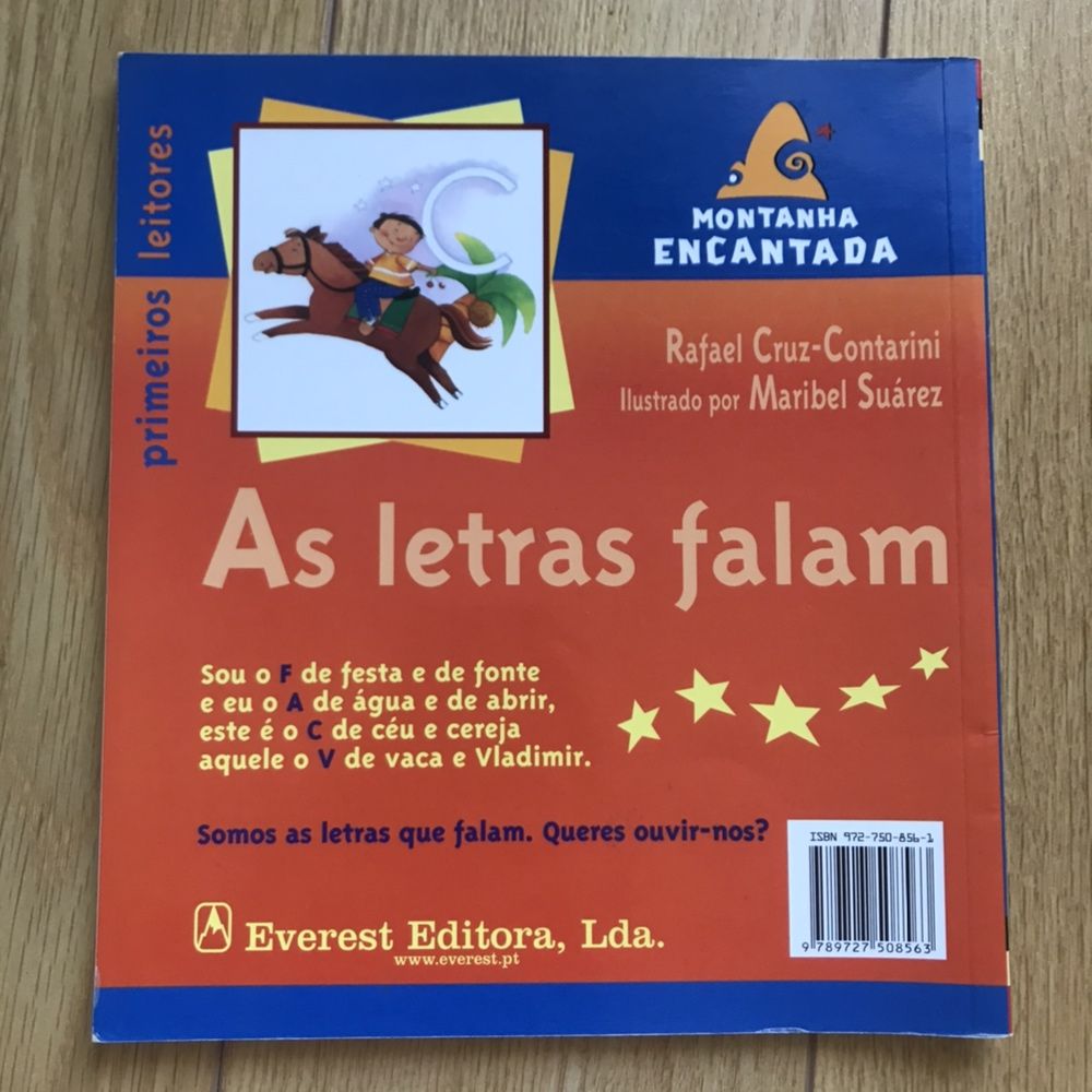 Livro infantil “As letras falam”