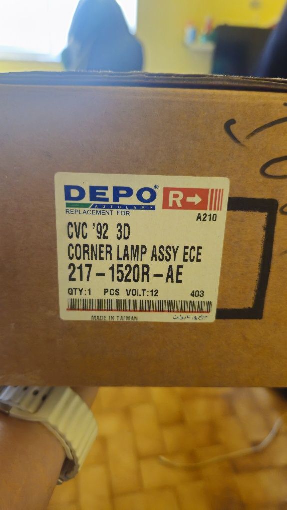 Farol direira Honda civic 1992