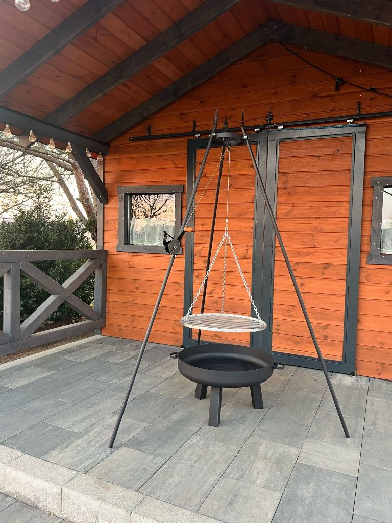 Trójnóg grill ognisko palenisko