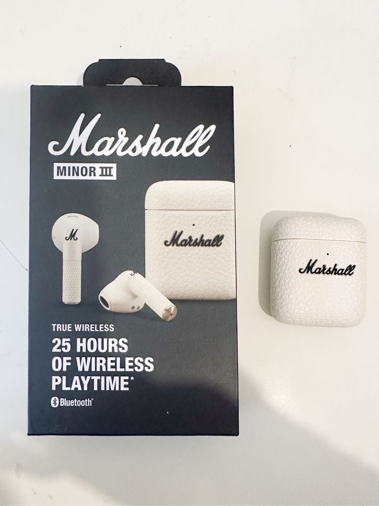 Novo Auriculares Bluetooth True Wireless MARSHALL Minor III Cream