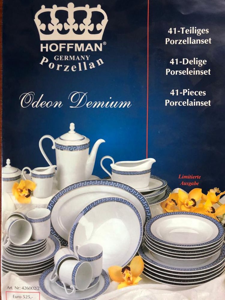Zastawa stołowa / Serwis kawowo-obiadowy Hoffman 41 el. (6-osobowy)