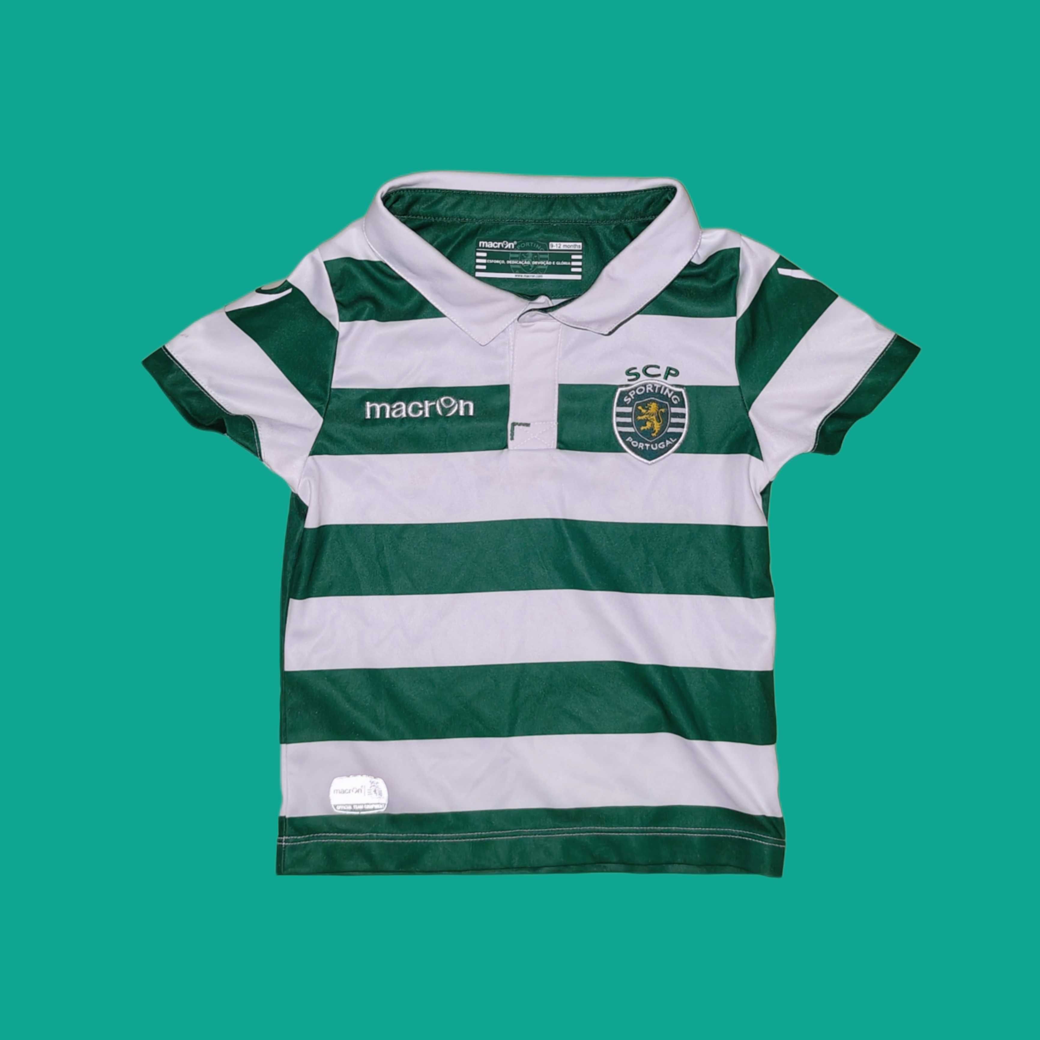 Camisola Bebés SCP Sporting - Macron - Tamanho 9-12M