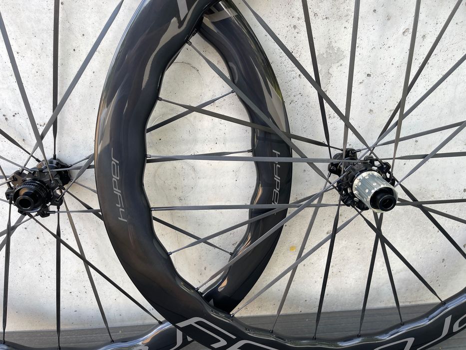Koła karbonowe carbon szosowe PRO-WAY HYPER 50 1360g szprychy CARBON