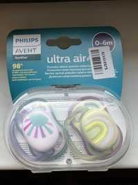 Пустушки (2 шт) Philips Avent Ultra Air 0-6 місяців