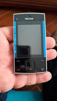 Nokia X3 azul e preto
