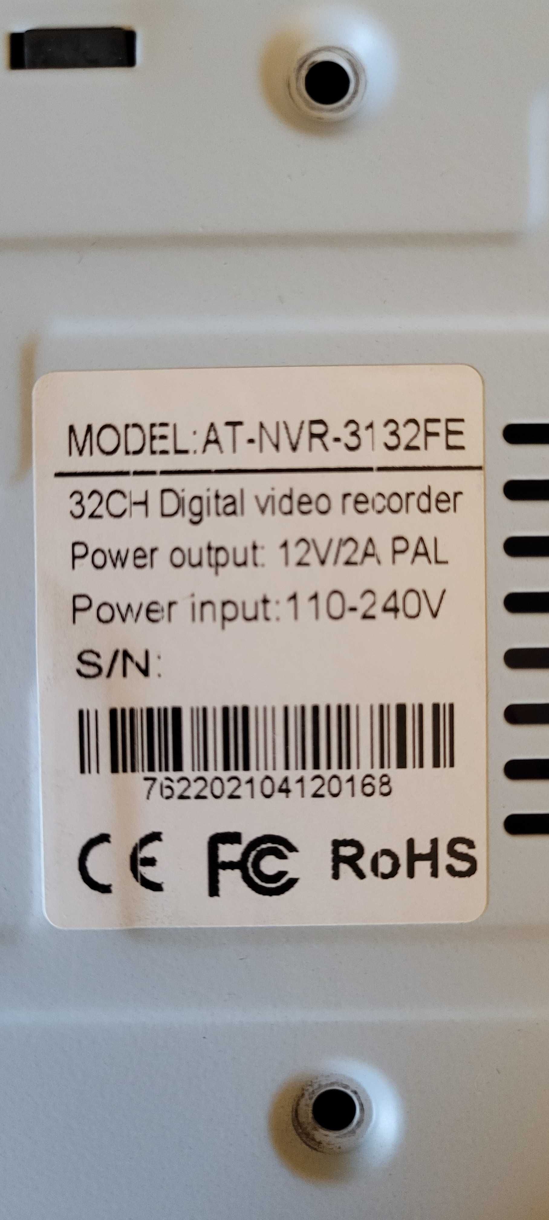 Sieciowy rejestrator wideo  IP AT NVR 3132 FE   8MP