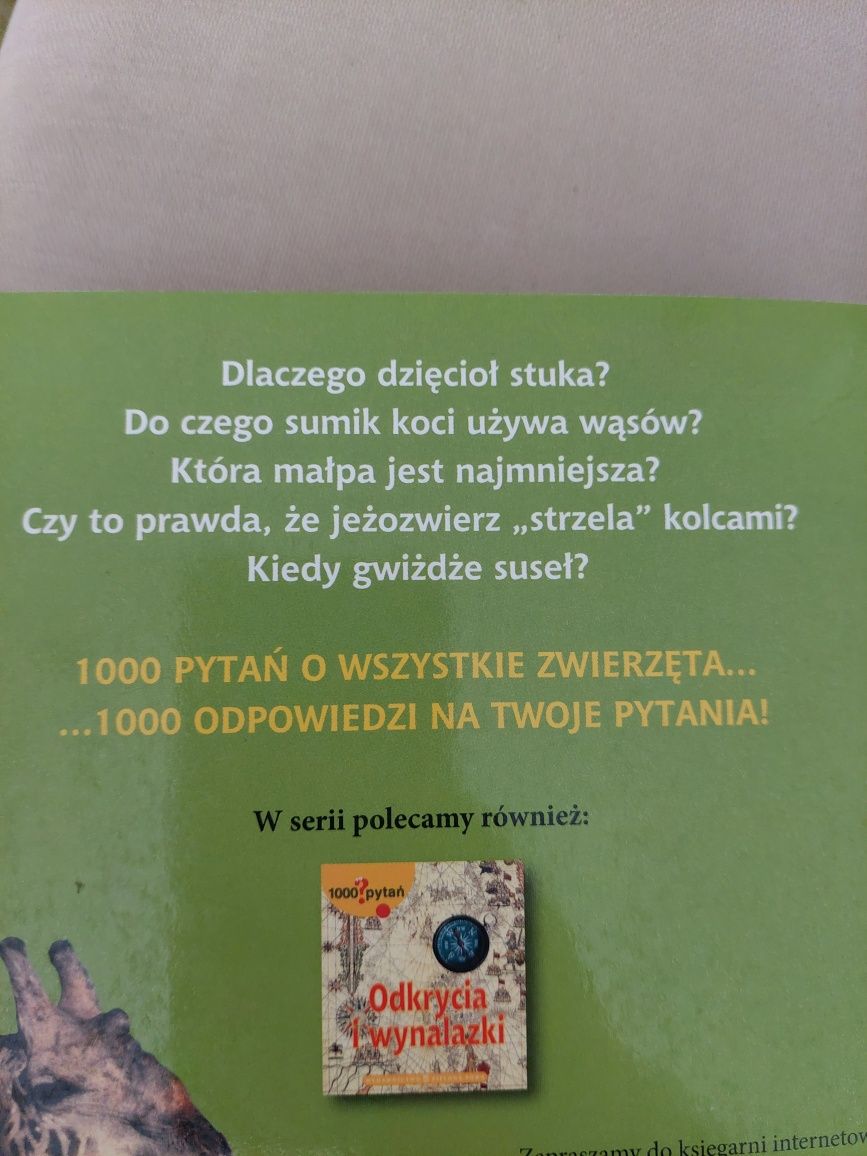 1000 pytań zwierzęta, książka