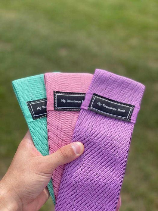 -50% Тканевые резинки, фитнес резинки, Комплект 3 штуки, Оригинал