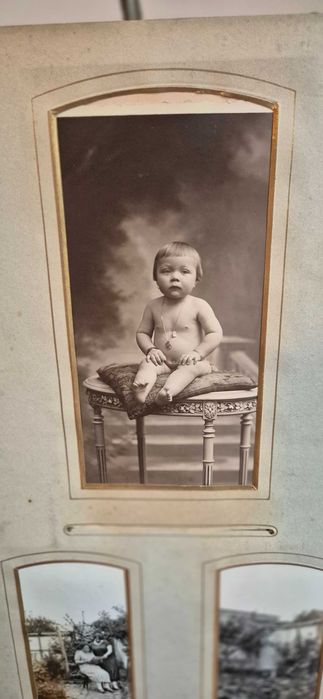 Antyk zabytek kolekcjonerski album fotografie XIX secesja Art Nouveau