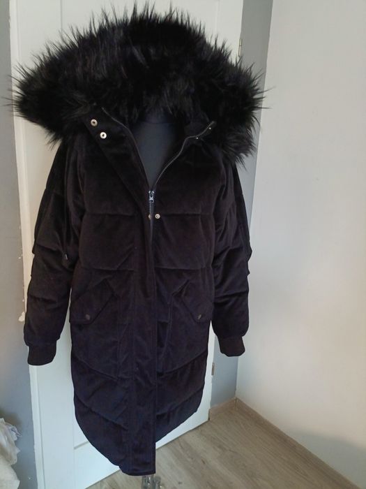 Kurtka parka zimowa  sztruskowa r.M/L