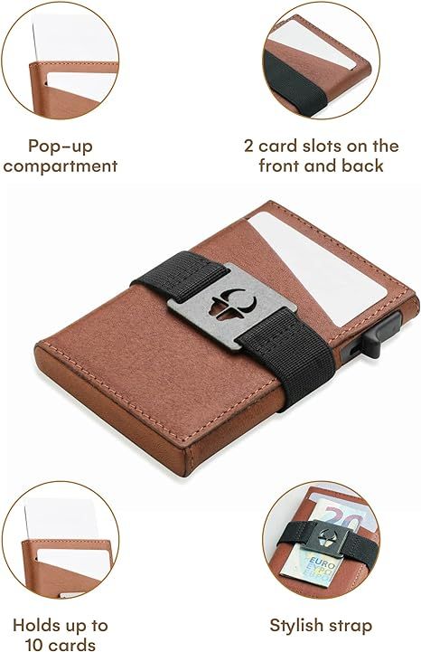 donbolso minimalistyczny portfel skórzany dla mężczyzn