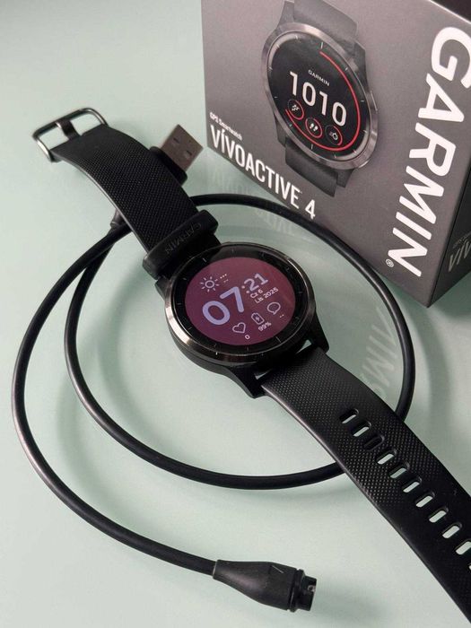 Garmin Vívoactive 4 – Smartwatch Czarny (używany, stan dobry)