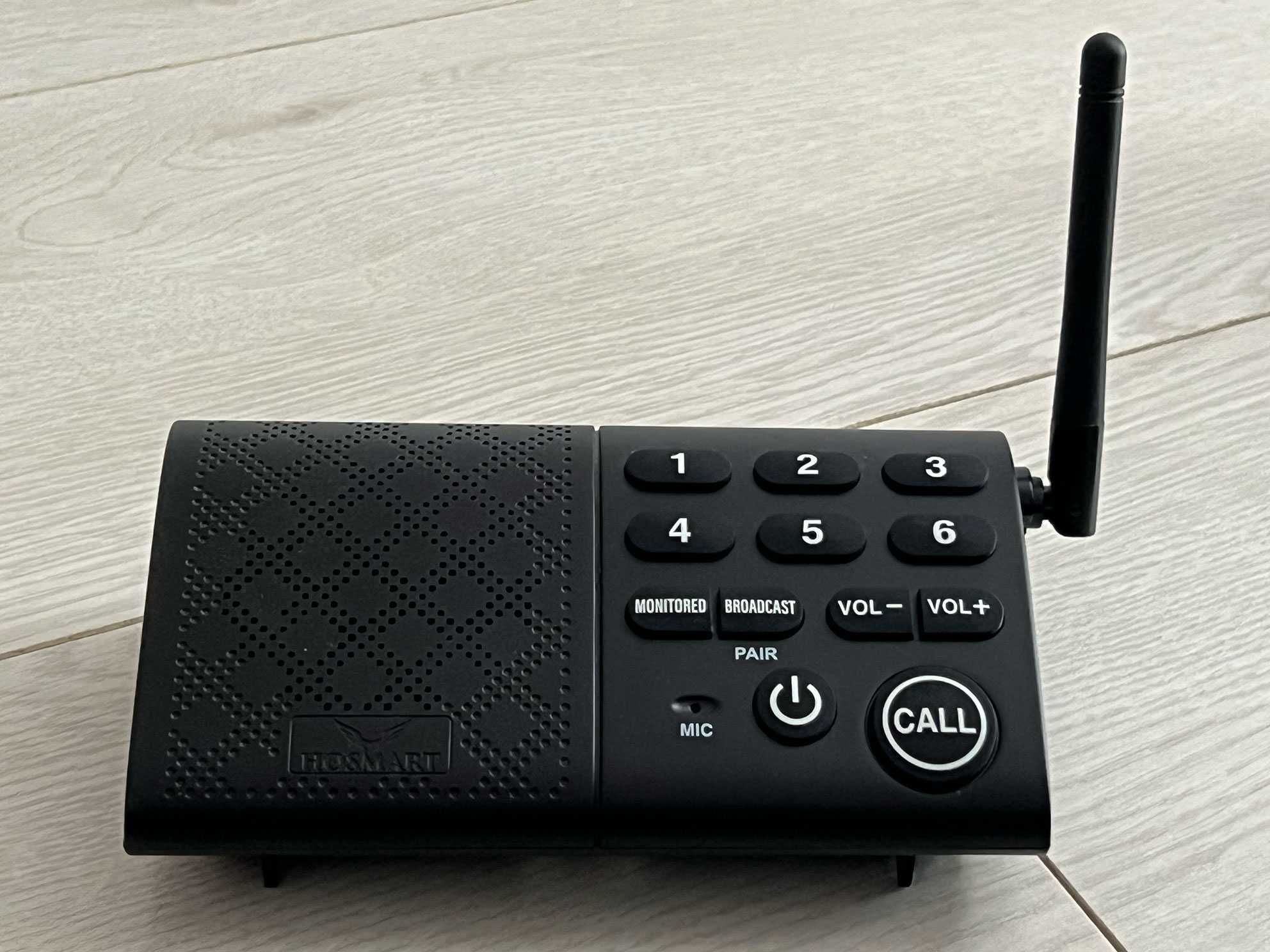 HOSMART HY-616B bezprzewodowy interkom, zasięg ponad 300 m, 3 domofony