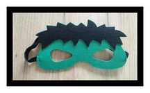 Maska dziecięca Hulk #filcowa #zielona #nowa