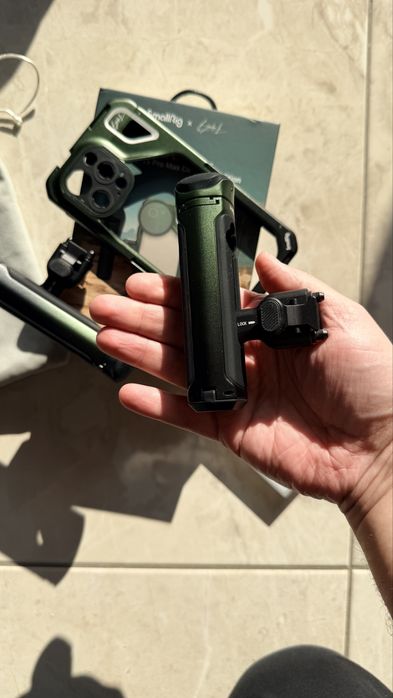 Small rig, klatka, stabilizator, gimbal iphone 15 pro max, pełny zesta